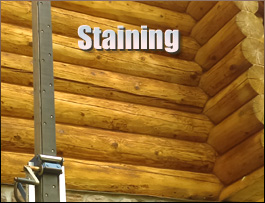  Iredell County, North Carolina Log Home Staining